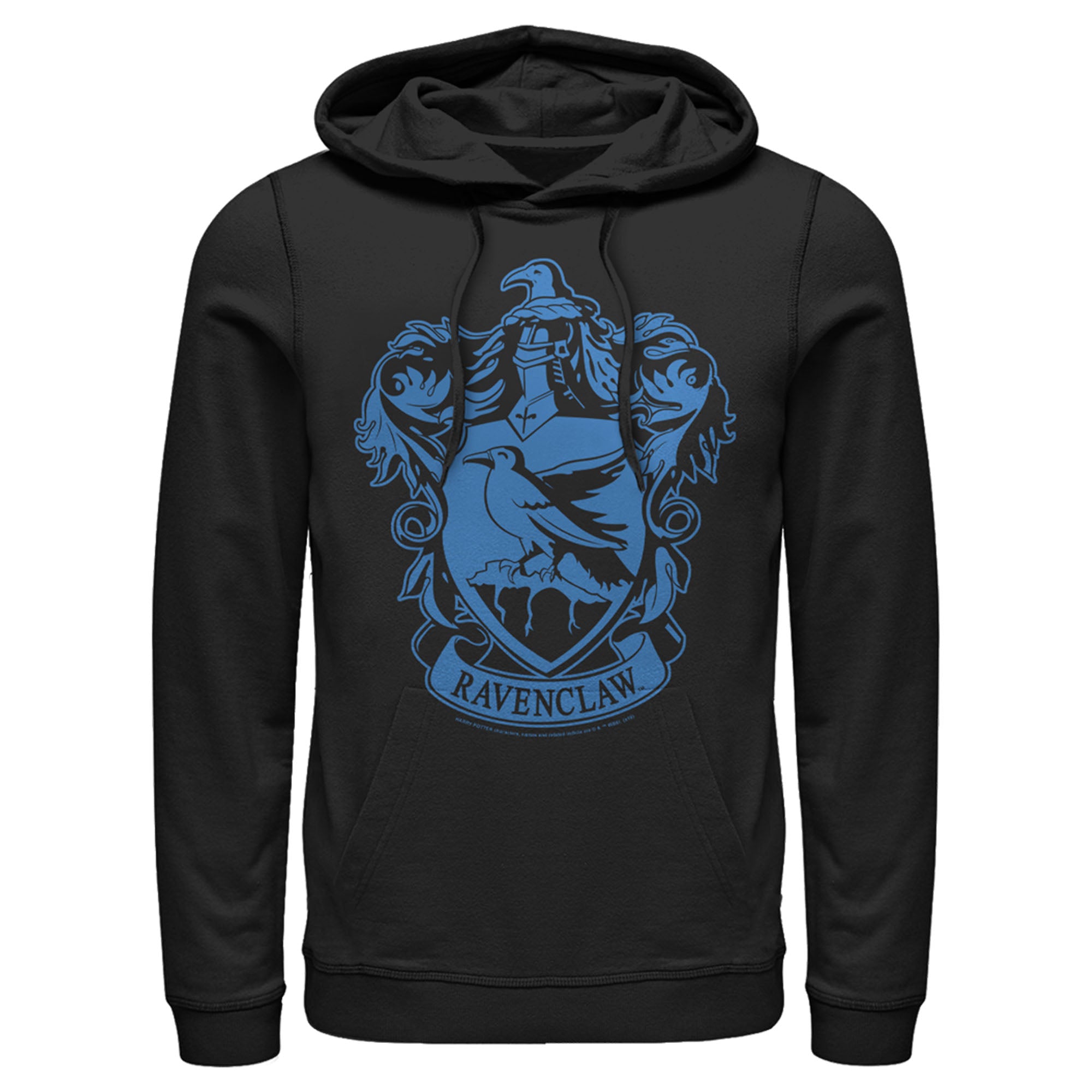 Men's Harry Potter Ravenclaw House Crest Pull Over Hoodie Men's Harry Potter Ravenclaw House Crest Pull Over Hoodie