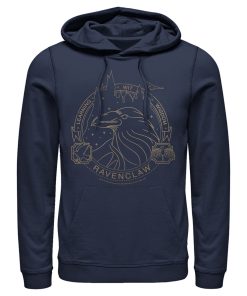 Men’s Harry Potter Ravenclaw House Emblem Pull Over Hoodie