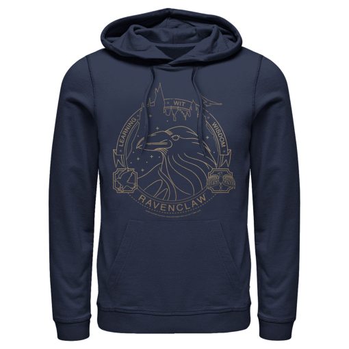 Men’s Harry Potter Ravenclaw House Emblem Pull Over Hoodie