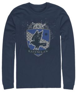 Men’s Harry Potter Ravenclaw House Shield Long Sleeve Shirt