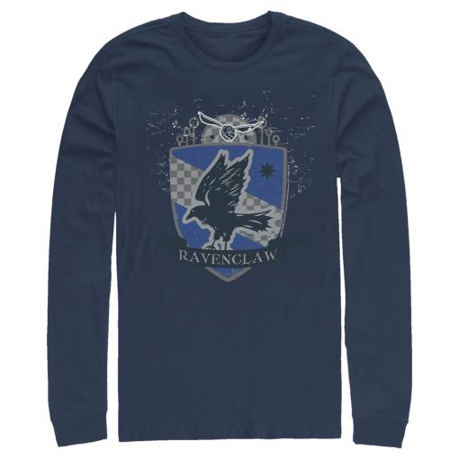 Men’s Harry Potter Ravenclaw House Shield Long Sleeve Shirt