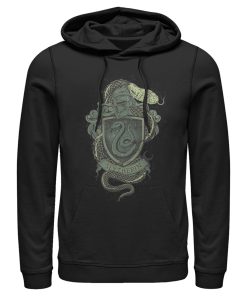 Men’s Harry Potter Slytherin Coat of Arms Pull Over Hoodie