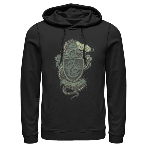 Men’s Harry Potter Slytherin Coat of Arms Pull Over Hoodie