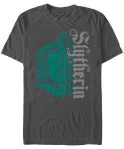 Men’s Harry Potter Slytherin Dark Badge Logo T-Shirt