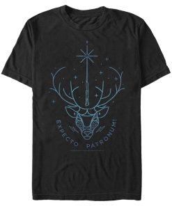 Men’s Harry Potter Stag Patronus Line Art T-Shirt