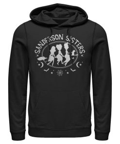 Men’s Hocus Pocus Sanderson Sisters Witch Broom Pull Over Hoodie
