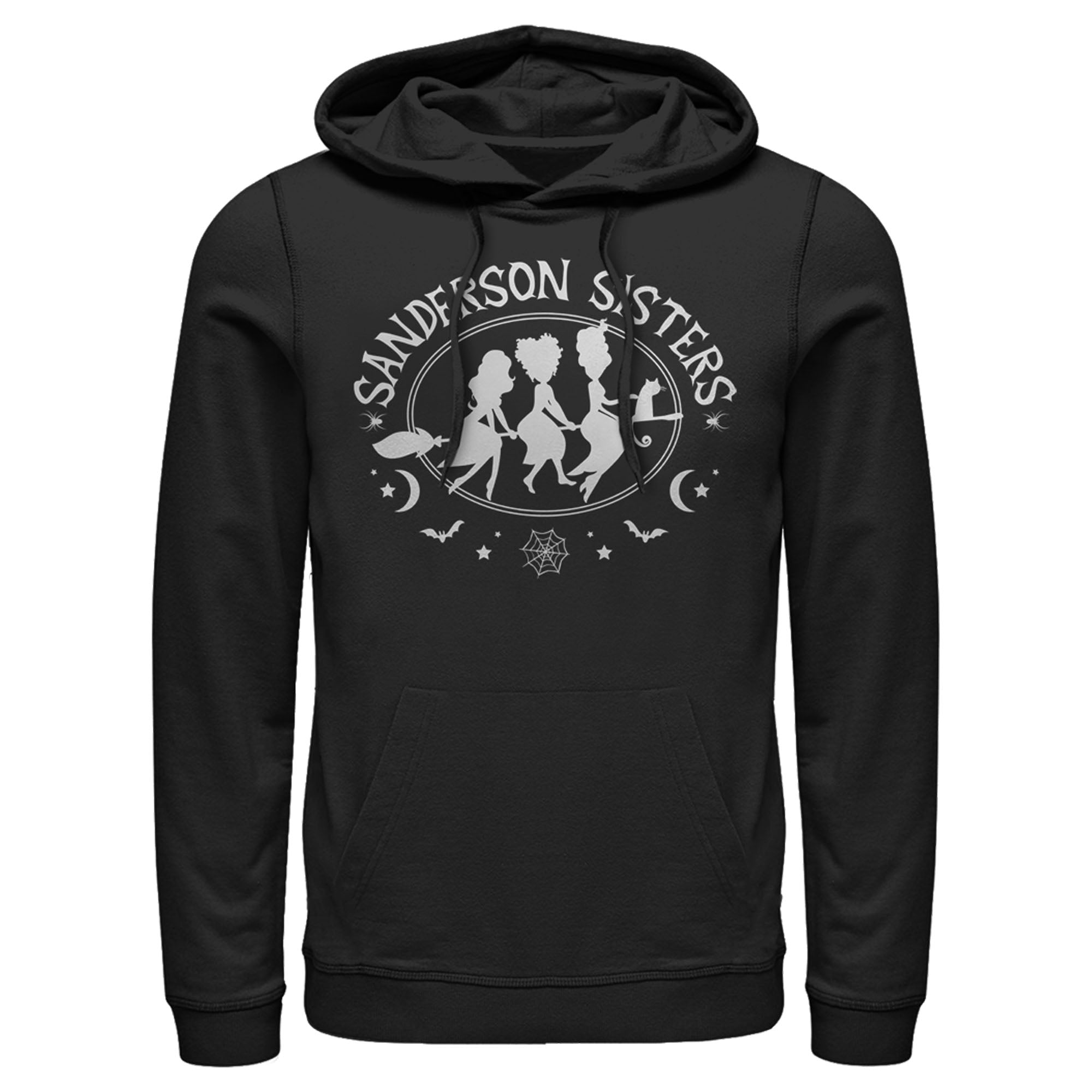 Men's Hocus Pocus Sanderson Sisters Witch Broom Pull Over Hoodie Men's Hocus Pocus Sanderson Sisters Witch Broom Pull Over Hoodie