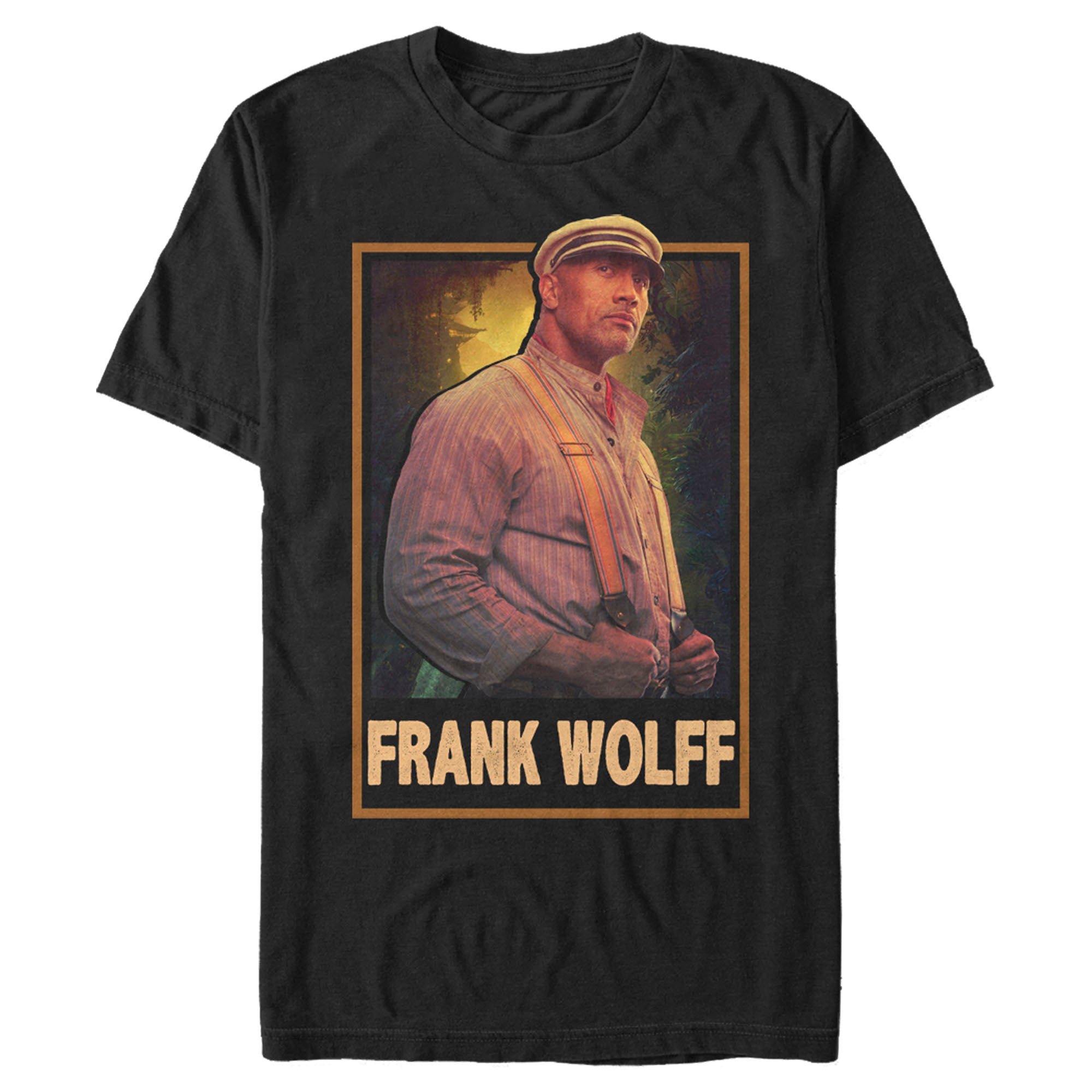 Men's Jungle Cruise Frank Wolff Portrait T-Shirt Men's Jungle Cruise Frank Wolff Portrait T-Shirt