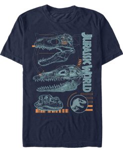 Men’s Jurassic World Fallen Kingdom Fossil Skulls T-Shirt