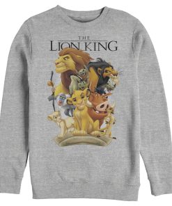 Men’s Lion King Pride Land Characters Sweatshirt