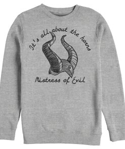 Men’s Maleficent Mistress of All Evil All About Horns Sweatshirt