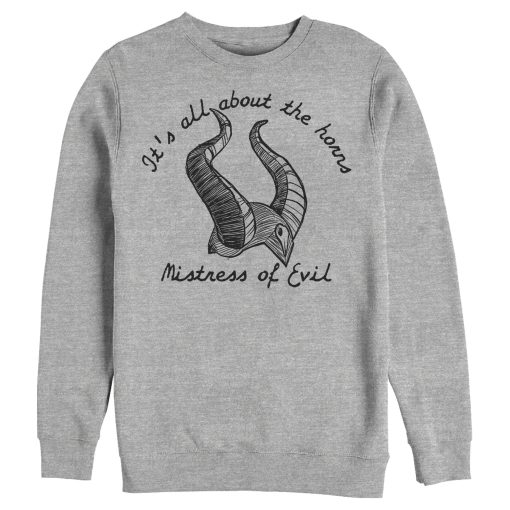 Men’s Maleficent Mistress of All Evil All About Horns Sweatshirt