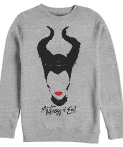 Men’s Maleficent Mistress of All Evil Lips No Eyes Sweatshirt
