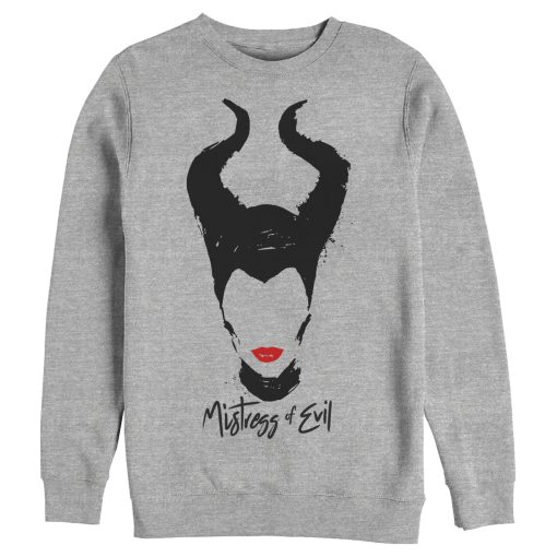 Men’s Maleficent Mistress of All Evil Lips No Eyes Sweatshirt