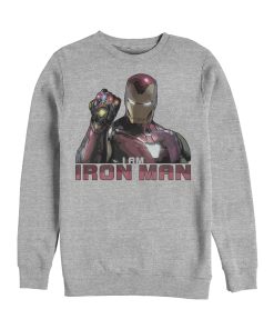 Men’s Marvel Avengers Endgame I Am Iron Man Sweatshirt