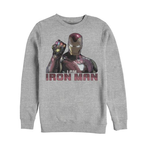 Men’s Marvel Avengers Endgame I Am Iron Man Sweatshirt