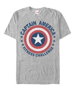 Men’s Marvel Captain America Fitness Shield T-Shirt