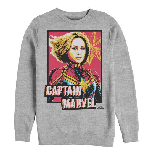 Men’s Marvel Captain Marvel Artistic Portrait Sweatshirt