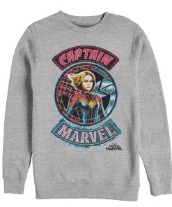 Men’s Marvel Captain Marvel Hero Patch Sweatshirt