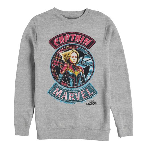 Men’s Marvel Captain Marvel Hero Patch Sweatshirt