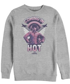 Men’s Marvel Captain Marvel Maria Wings Sweatshirt