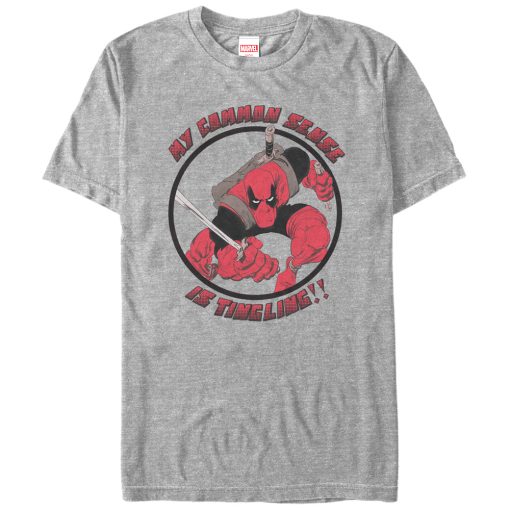 Men’s Marvel Deadpool My Common Sense is Tingling T-Shirt