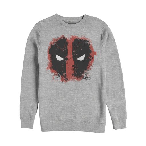 Men’s Marvel Deadpool Reverse Mask Splatter Sweatshirt