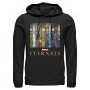 Men’s Marvel Eternals Animated Vertical Boxes Poster Pull Over Hoodie