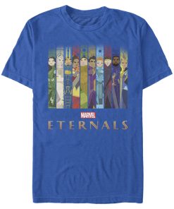 Men’s Marvel Eternals Animated Vertical Boxes Poster T-Shirt