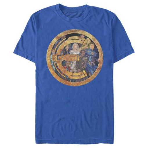 Men’s Marvel Eternals Group Gold Badge T-Shirt