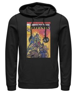 Men’s Marvel Eternals Heroes Comic Book Cover Pull Over Hoodie