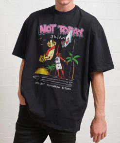 Not Today Satan Oversized Tee