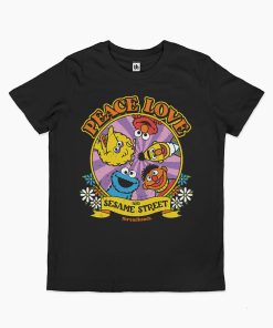 Peace Love And Sesame Street Kids T-Shirt
