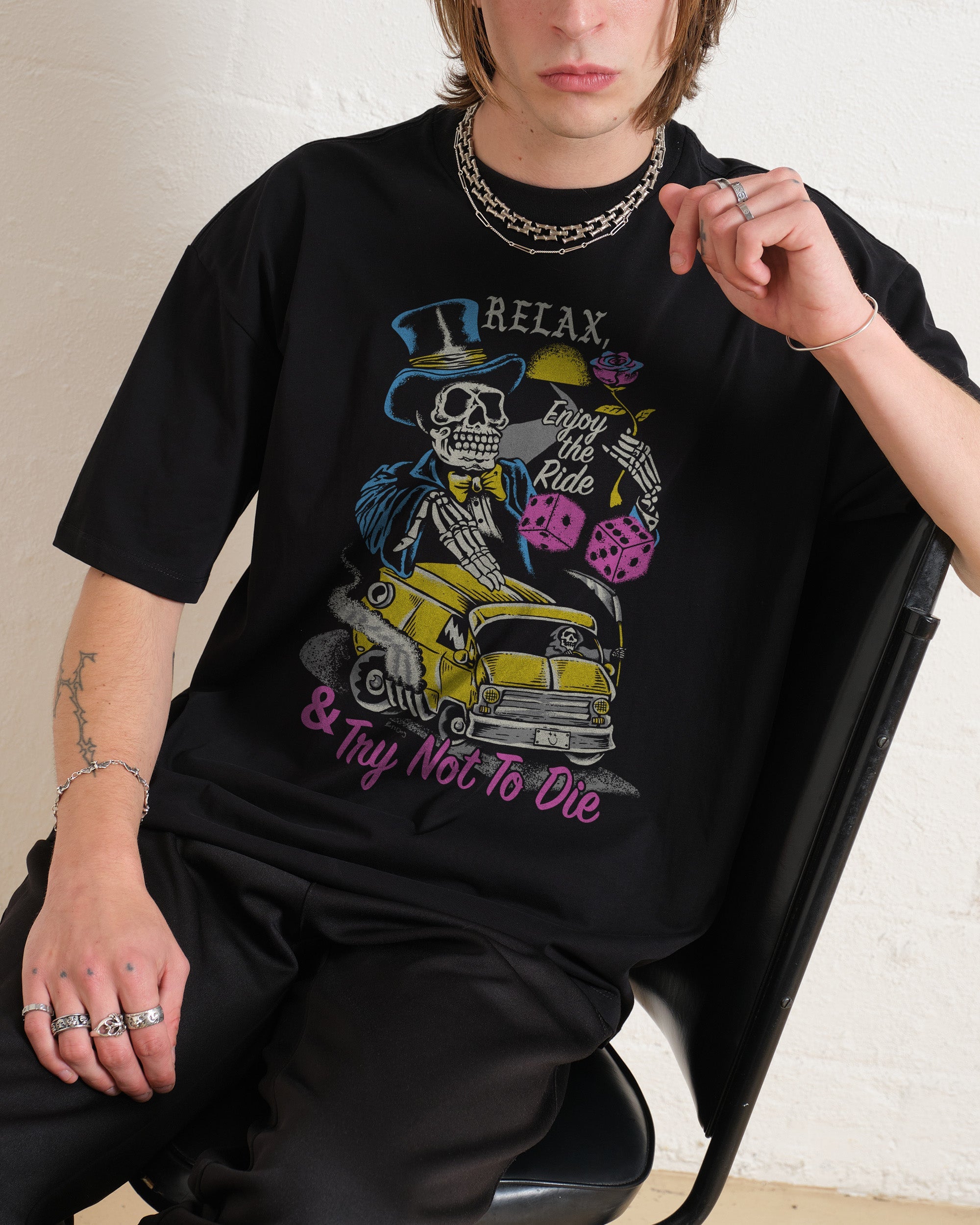 Relax and Enjoy the Ride Oversized Tee Relax and Enjoy the Ride Oversized Tee