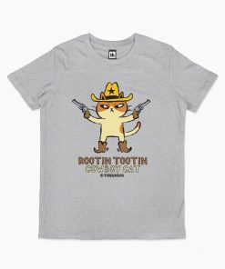 Rootin Tootin Cowboy Cat Kids T-Shirt