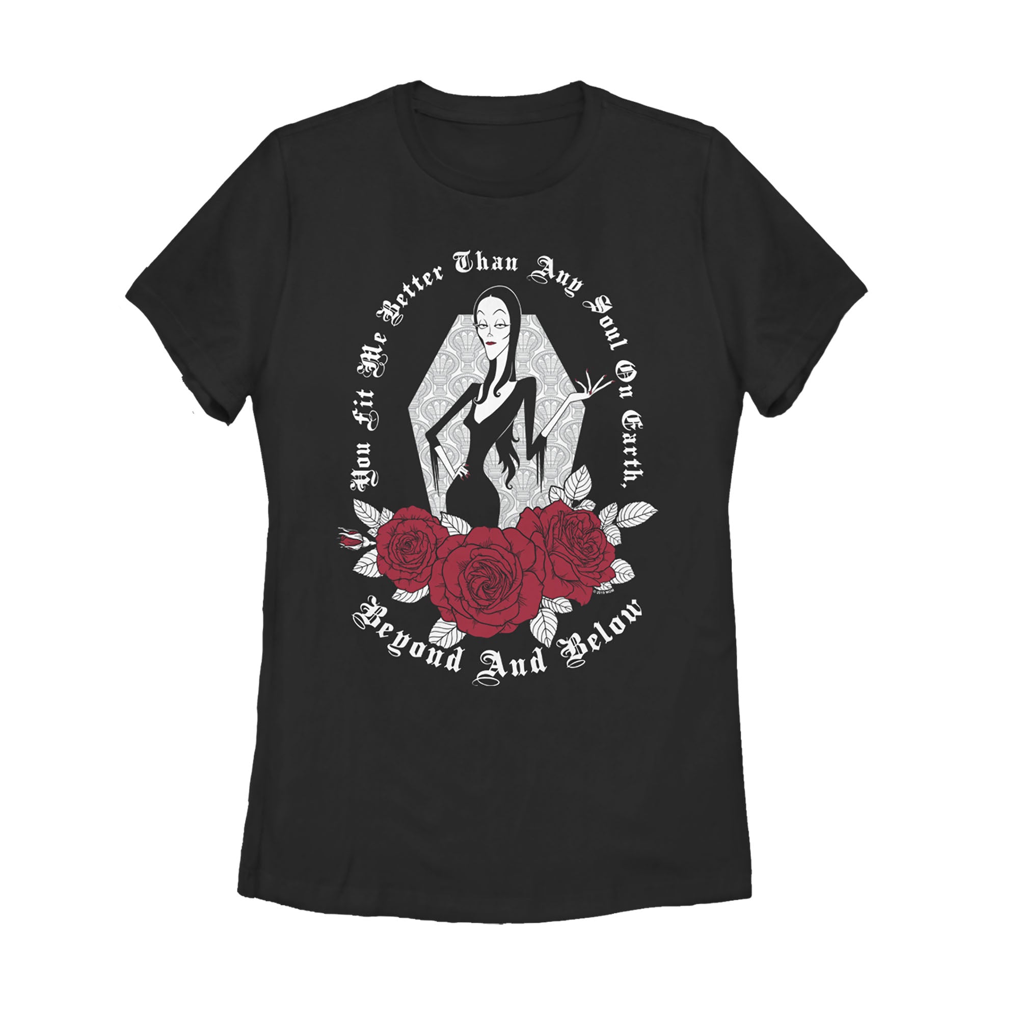 Women's Addams Family Morticia Love Declaration T-Shirt Women's Addams Family Morticia Love Declaration T-Shirt