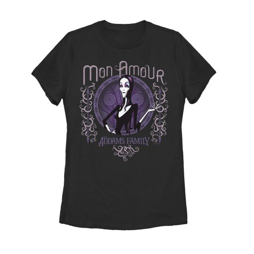 Women’s Addams Family Morticia Mon Amour Portrait T-Shirt