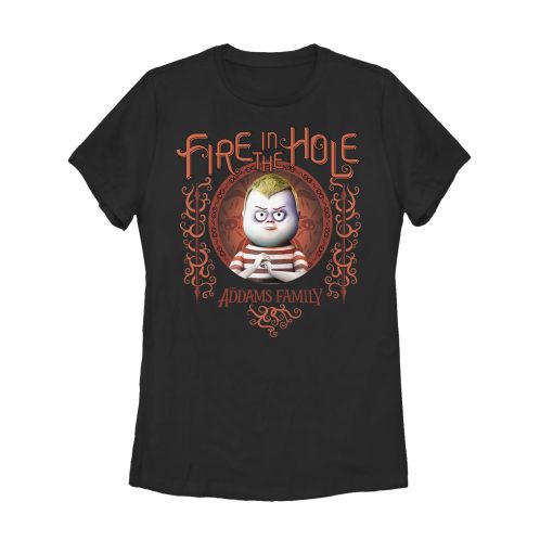 Women’s Addams Family Pugsley Fire in the Hole T-Shirt