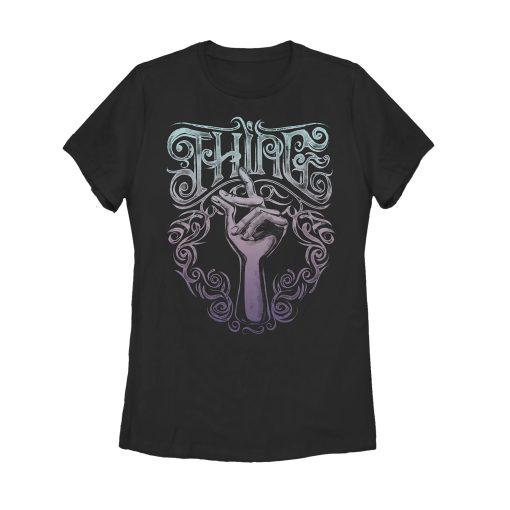 Women’s Addams Family Thing Ornate Snap T-Shirt