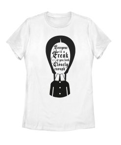 Women’s Addams Family Wednesday Everyone Is a Freak T-Shirt