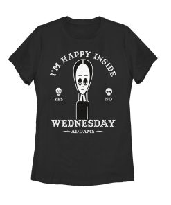 Women’s Addams Family Wednesday Happy Ouija Board T-Shirt