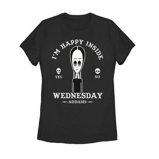 Women’s Addams Family Wednesday Happy Ouija Board T-Shirt