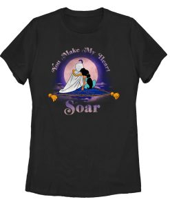 Women’s Aladdin Jasmine Heart Soar T-Shirt