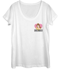 Women’s Beauty and the Beast Dreamer Badge Scoop Neck