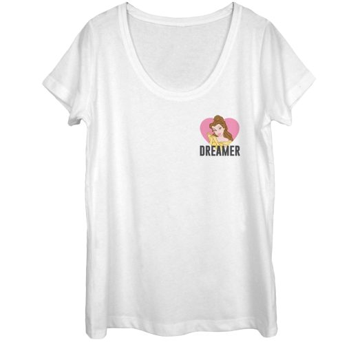 Women’s Beauty and the Beast Dreamer Badge Scoop Neck