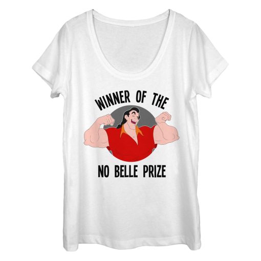 Women’s Beauty and the Beast Gaston No Belle Prize Scoop Neck