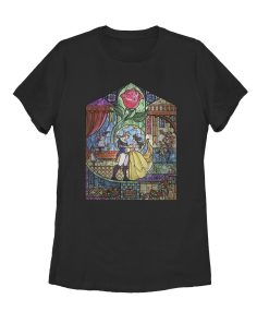 Women’s Beauty and the Beast Stained Glass T-Shirt