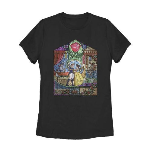 Women’s Beauty and the Beast Stained Glass T-Shirt