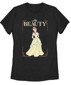 Women’s Beauty and the Beast Valentine His Belle Frame T-Shirt