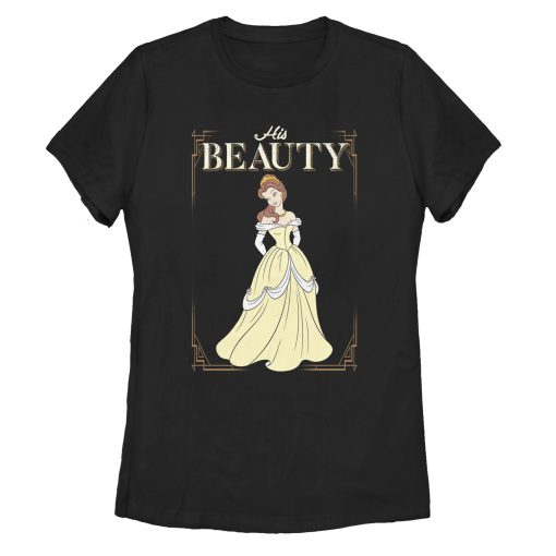 Women’s Beauty and the Beast Valentine His Belle Frame T-Shirt